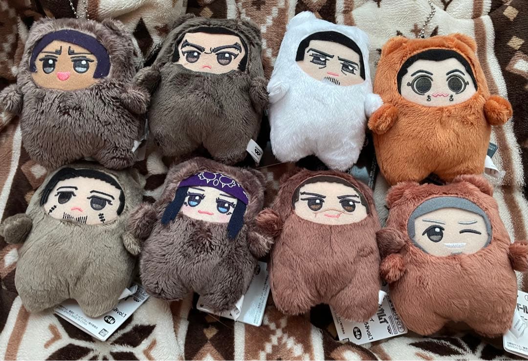 ゴールデンカムイ もふめ～と ベアーぬいぐるみ　全８種セット