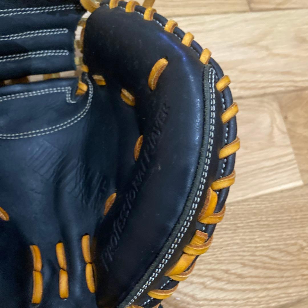 公式用　グローブ 黒/オレンジ　トレーニング