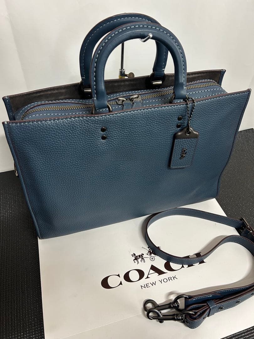 COACH コーチ ローグ ビジネスバッグ ブリーフケース グラブタン 本革