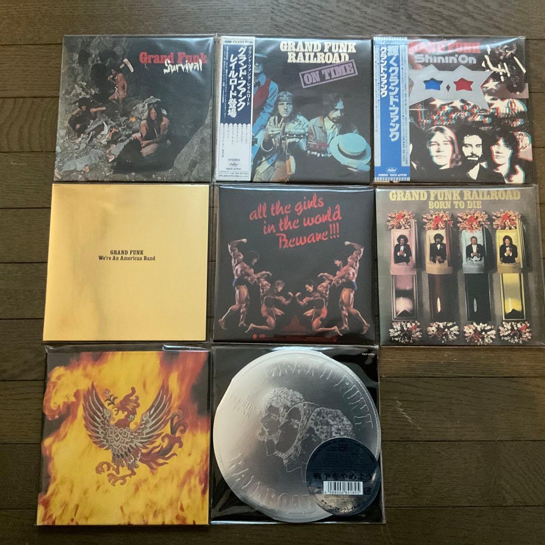 グランドファンクレイルロード　紙ジャケ　8枚