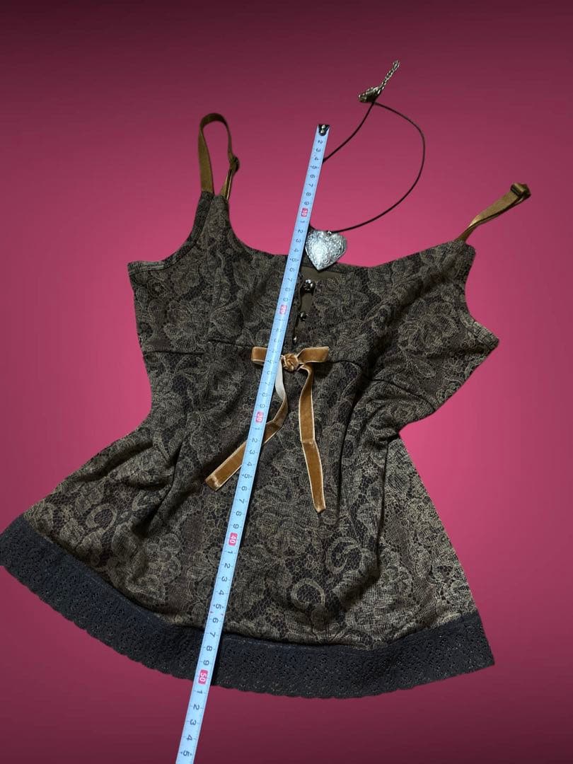 00sリボンレースゴシックキャミy2kフェアリーグランジバレエコア小悪魔ギャル