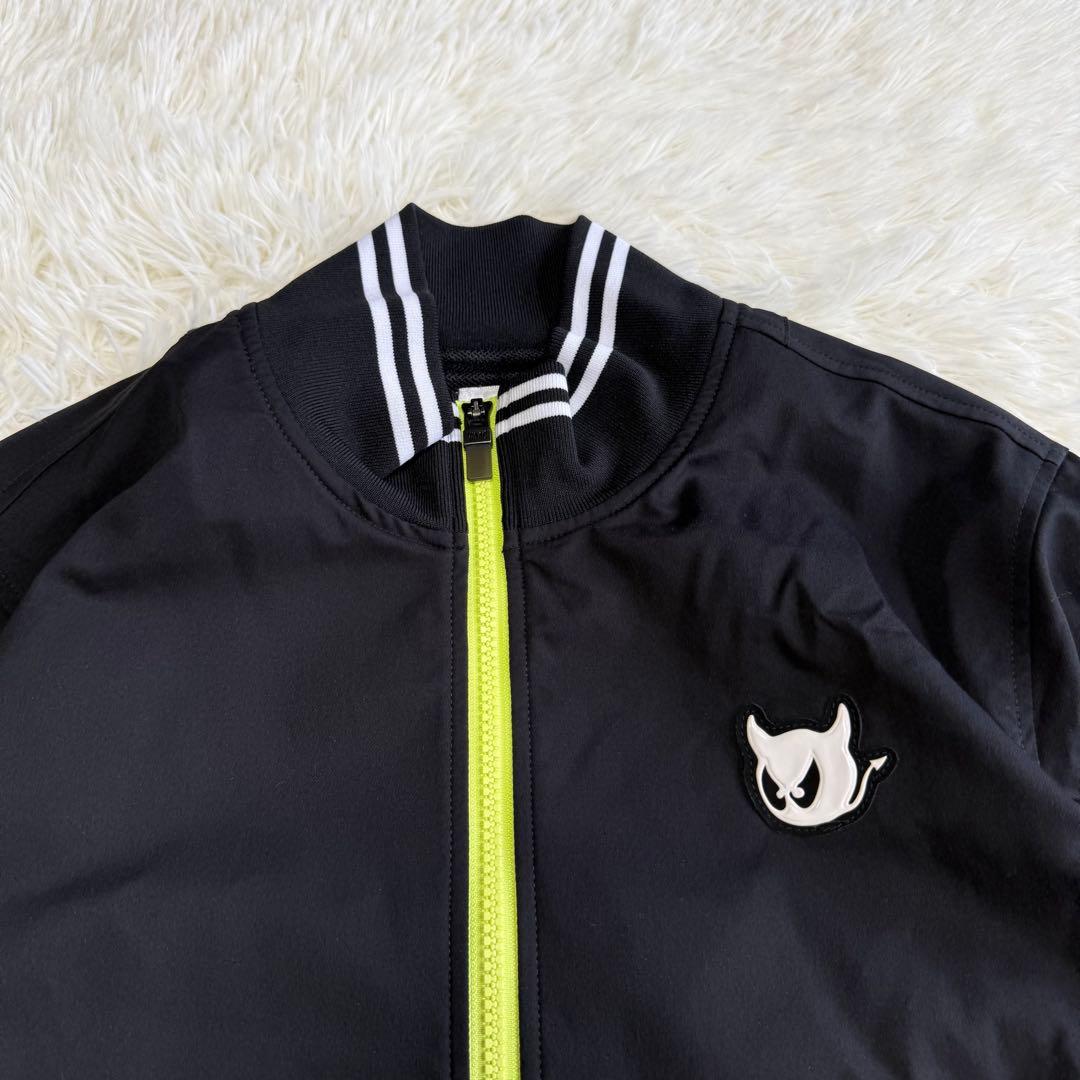 【ワック】美品 ジップジャケット ブラック ロゴ 2サイズ メンズ