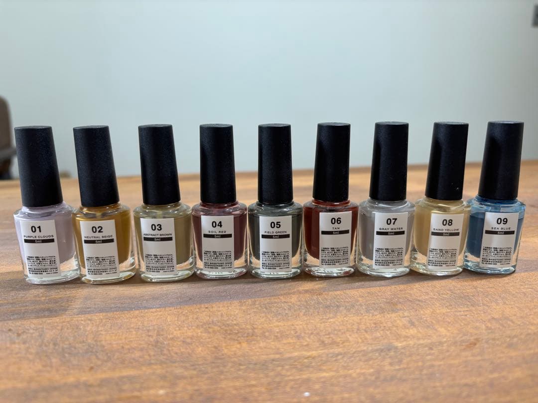 DLAW ネイルインクセット 01-09