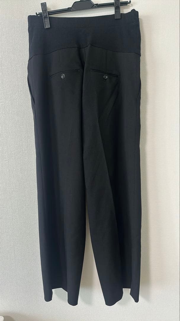 anuke Reha Tuck マタニティパンツ38タックワイドパンツ