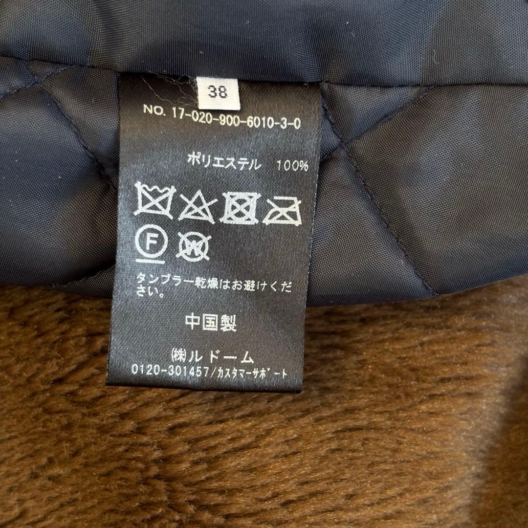 【即購入OK！】IENAイエナ　ネイビーモッズコート リアルファー＆ライナー付