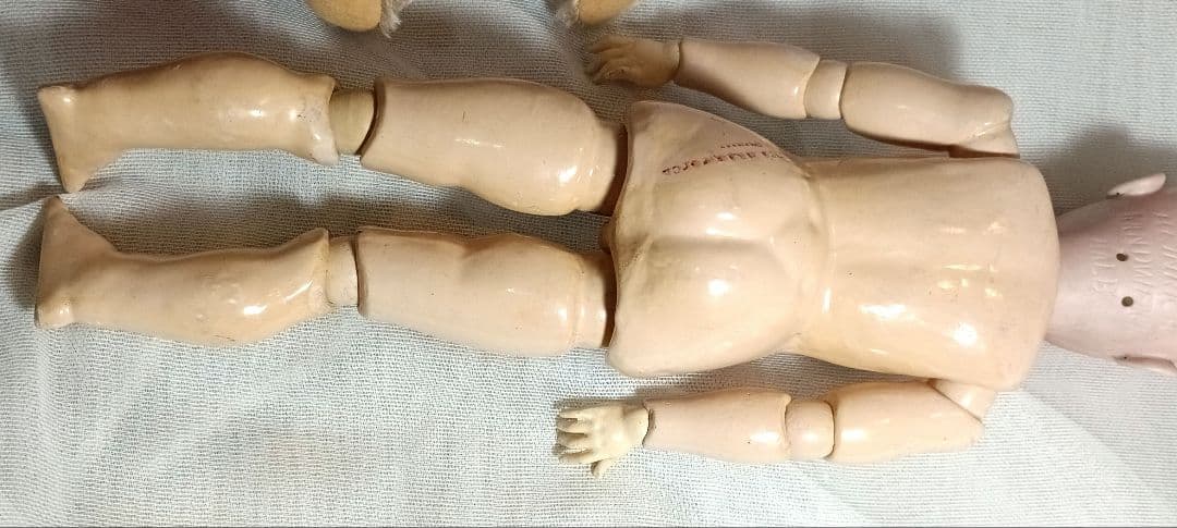 S5⭐アンティークビスクドール　シモン＆ハルビック　ハンドワークWネーム⭐難あり