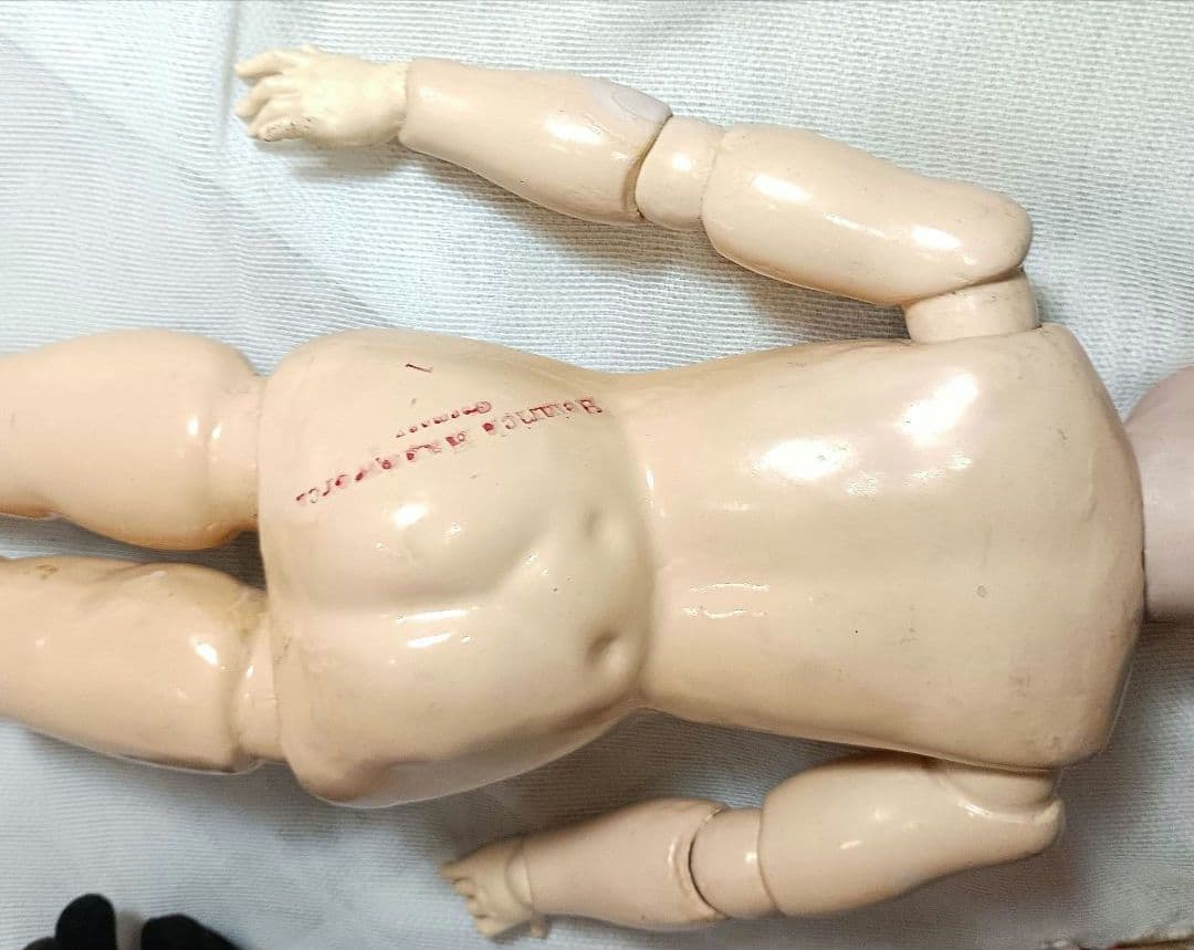 S5⭐アンティークビスクドール　シモン＆ハルビック　ハンドワークWネーム⭐難あり