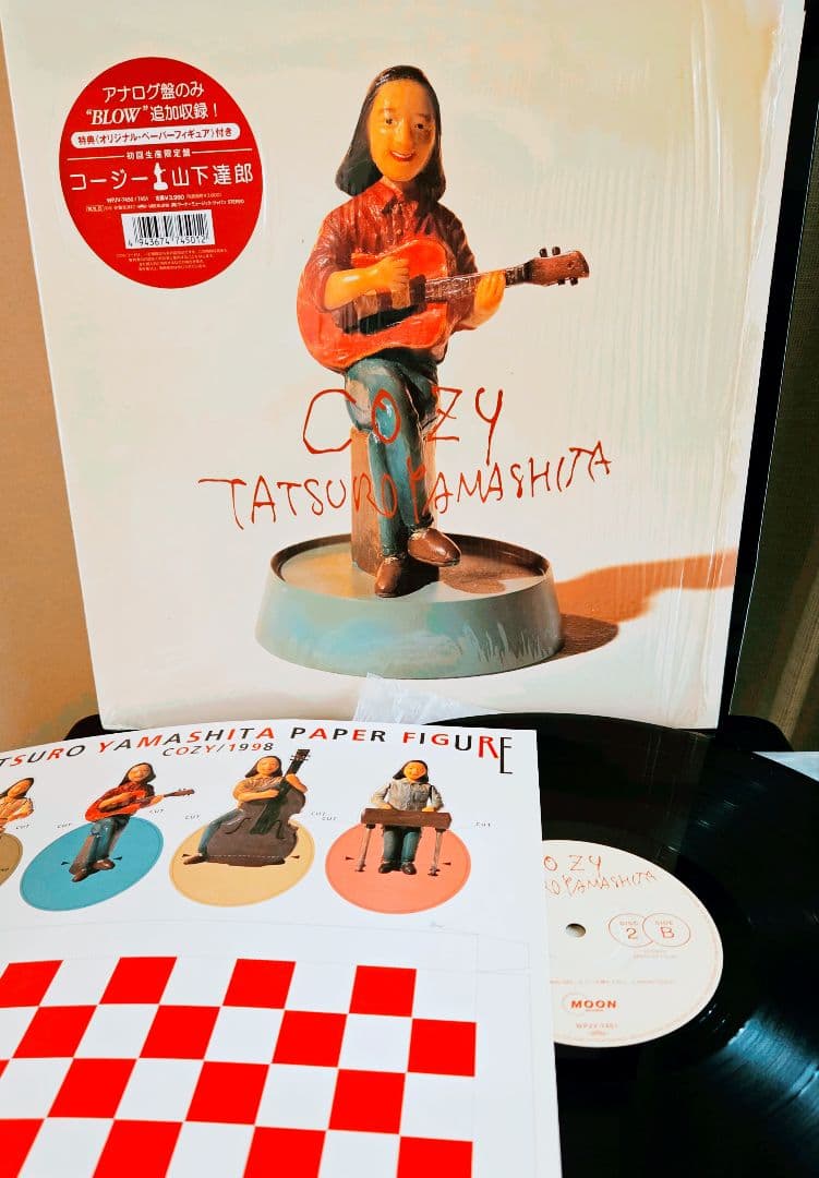 M*o様 シュリンク・ステッカー!山下達郎　cozy ペーパークラフト付き!アナ