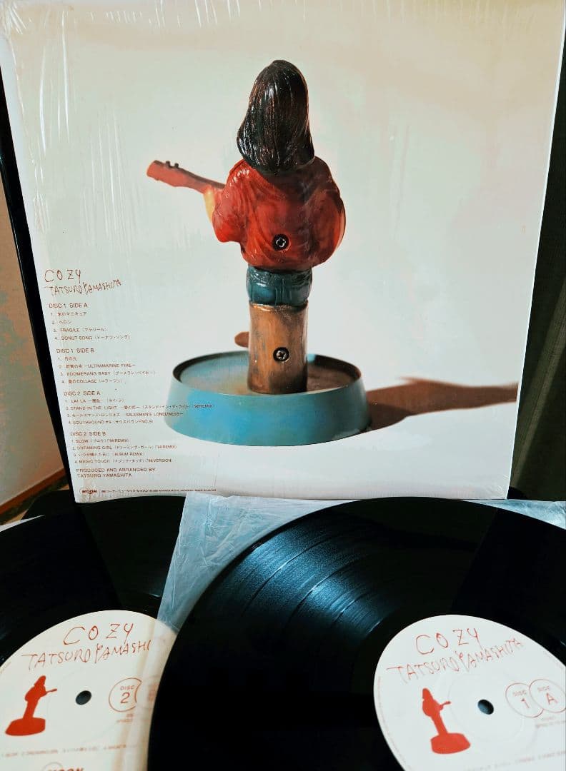 M*o様 シュリンク・ステッカー!山下達郎　cozy ペーパークラフト付き!アナ