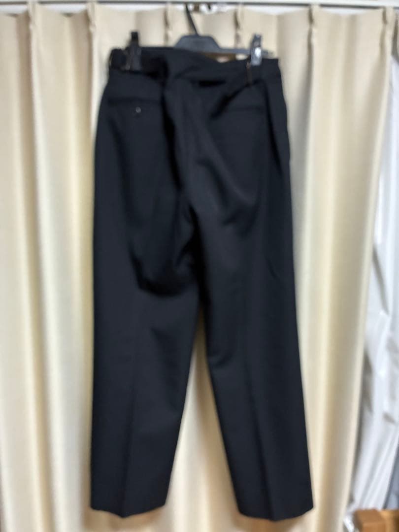 美品　yoke グルカパンツ　ウールトリコチン　ブラック　スラックス