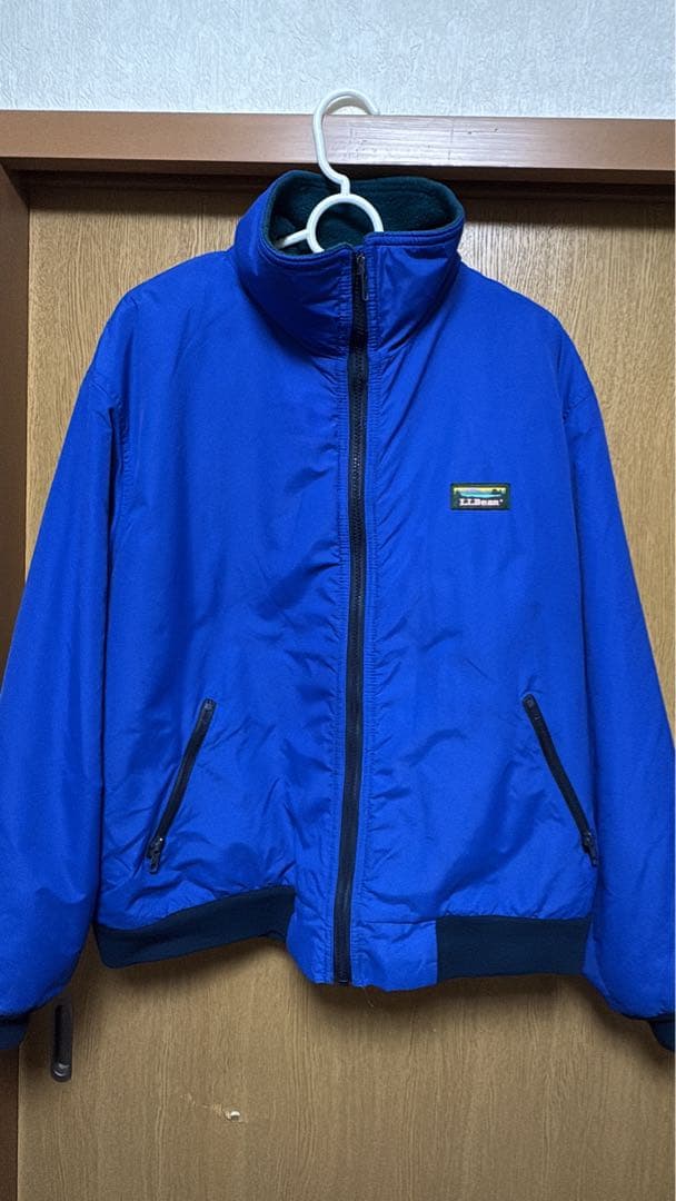 USA製 90s L.L. Bean ウォームアップジャケット青系