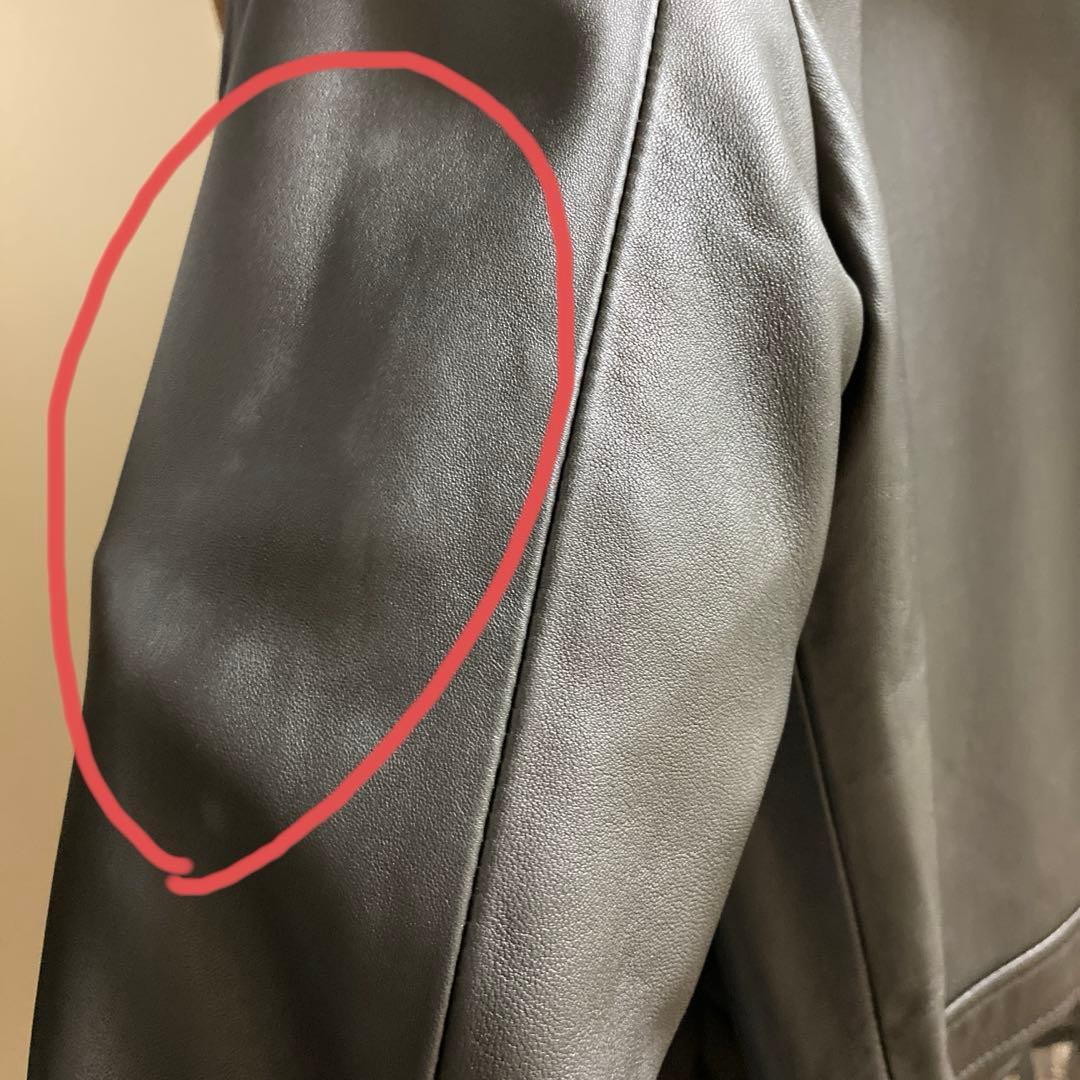 【新品未使用】UNITED TOKYO ノーカラー ライダース シープスキン