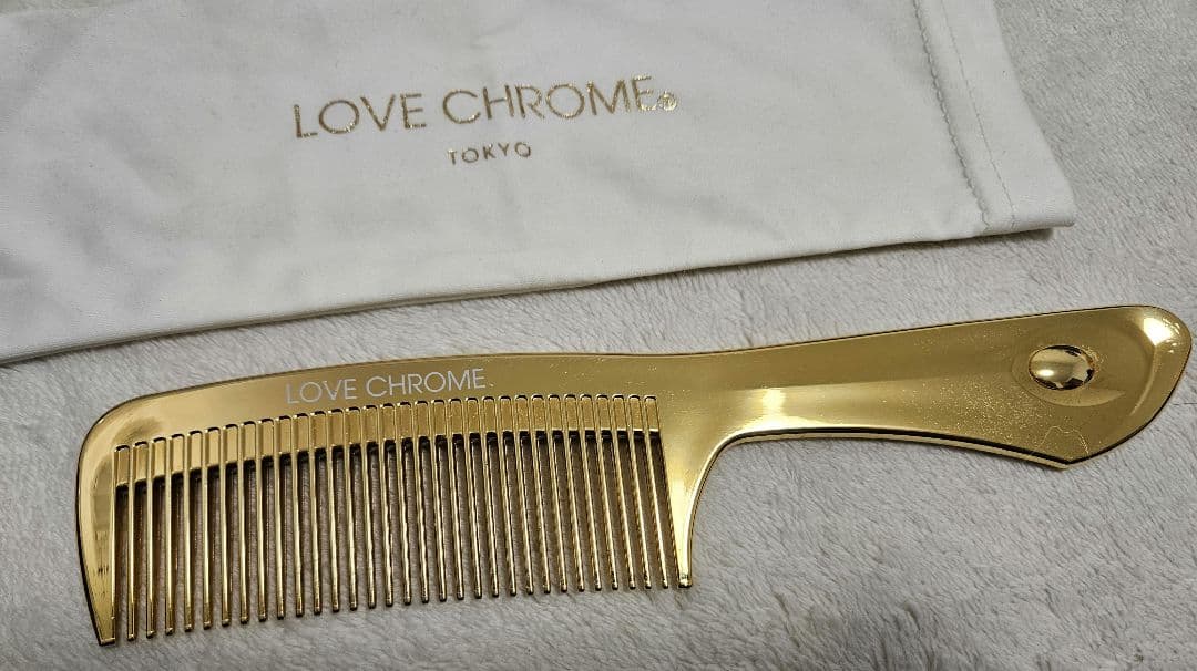 LOVE CHROME ゴールドコーム 専用袋付き