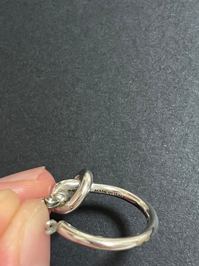 【5/26限定】CELINE セリーヌ ノットスモールフープピアス シルバー