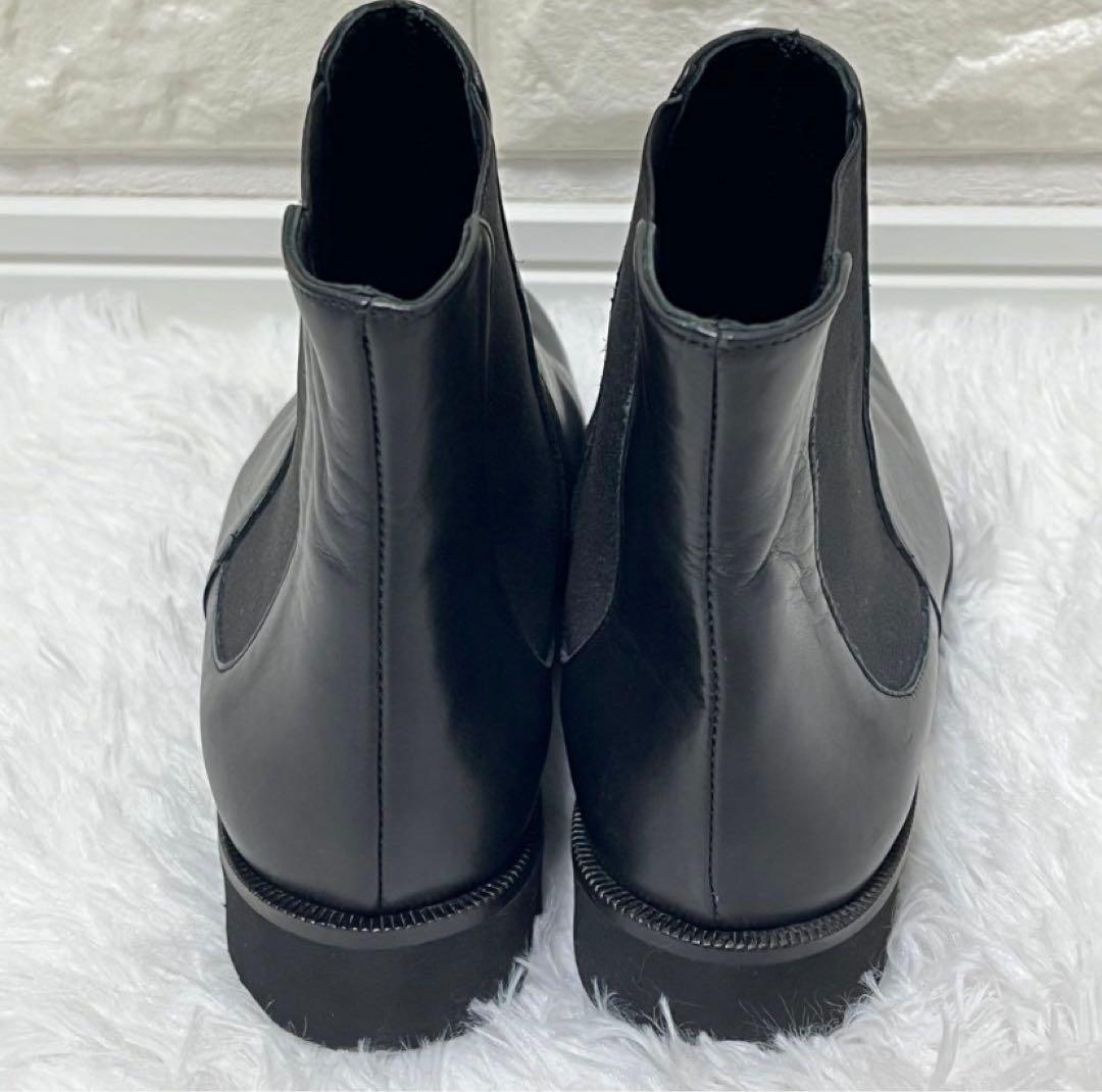 美品 ファビオルスコーニ サイドゴアブーツ ビブラムソール ブラック 23.5