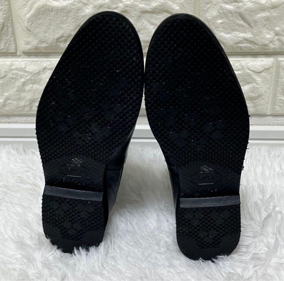 美品 ファビオルスコーニ サイドゴアブーツ ビブラムソール ブラック 23.5