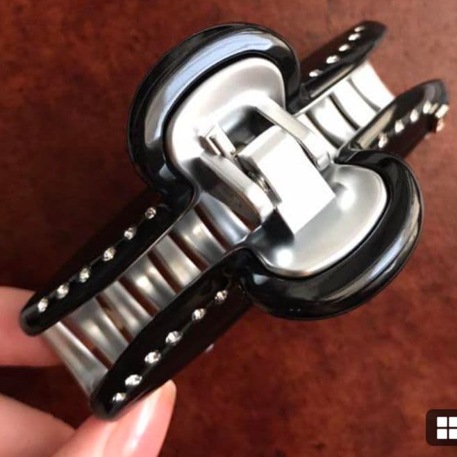 M 銀　ALEXANDRE DE PARIS ヘアクリップ ヴァンドーム