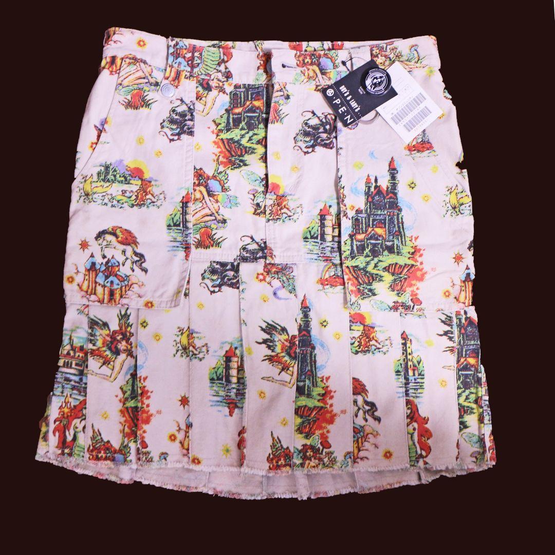 新品 初期ヒステリックグラマー メデューサ 人魚プリント ポーチ付 ミニスカート