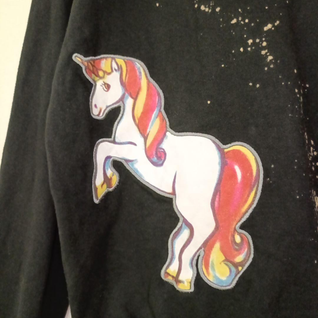 PRIMP　プリンプ　パーカー　ジップアップ　USA製　ユニコーン　ブラック　L