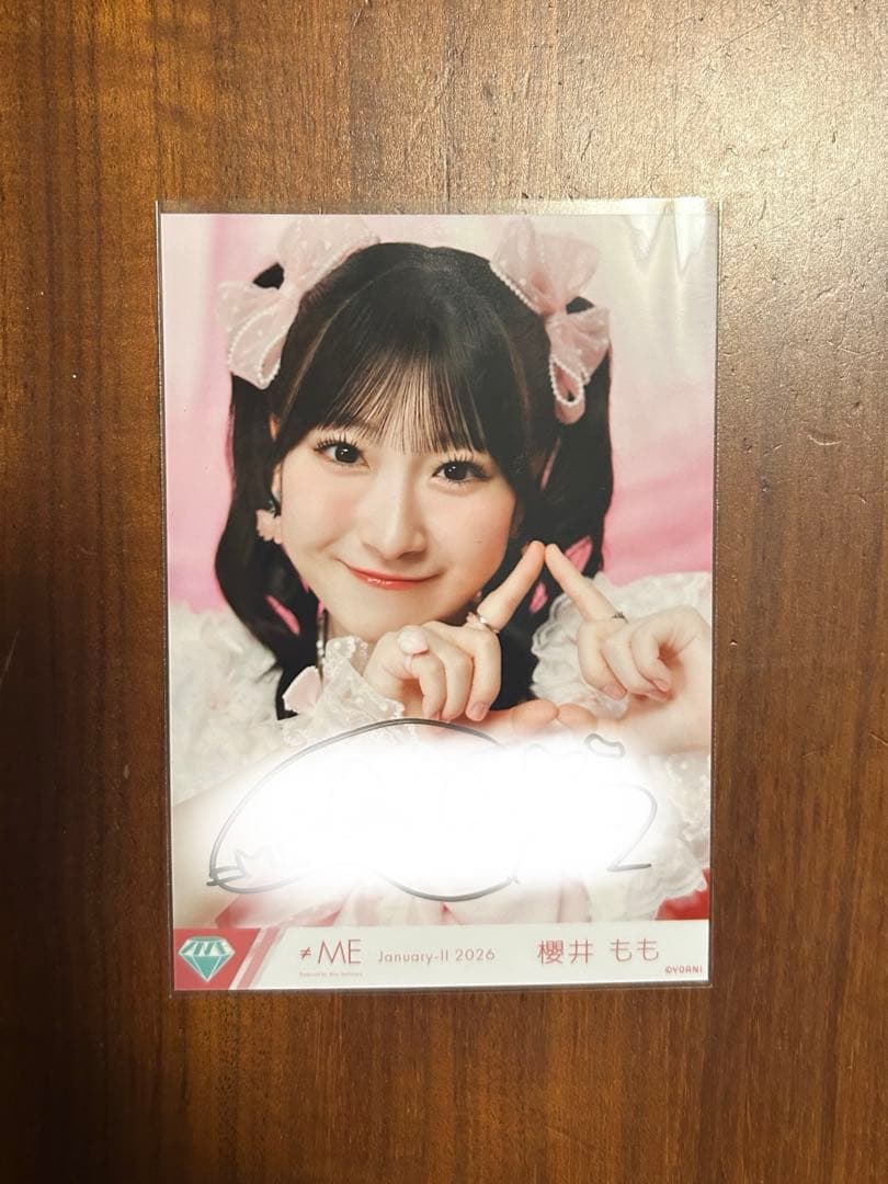 【値下げ】ノイミー 生写真 櫻井もも きゅんかわ人生 直筆 サイン