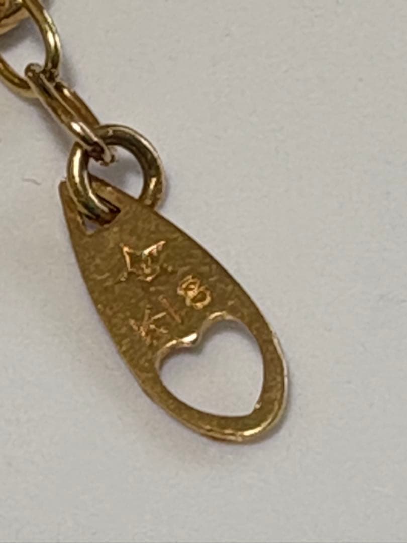 ままんれーぬ18Kチェーンネックレス 箱付き