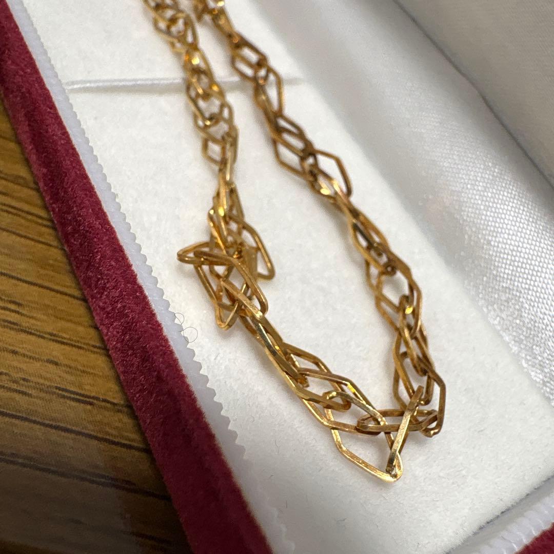 ままんれーぬ18Kチェーンネックレス 箱付き