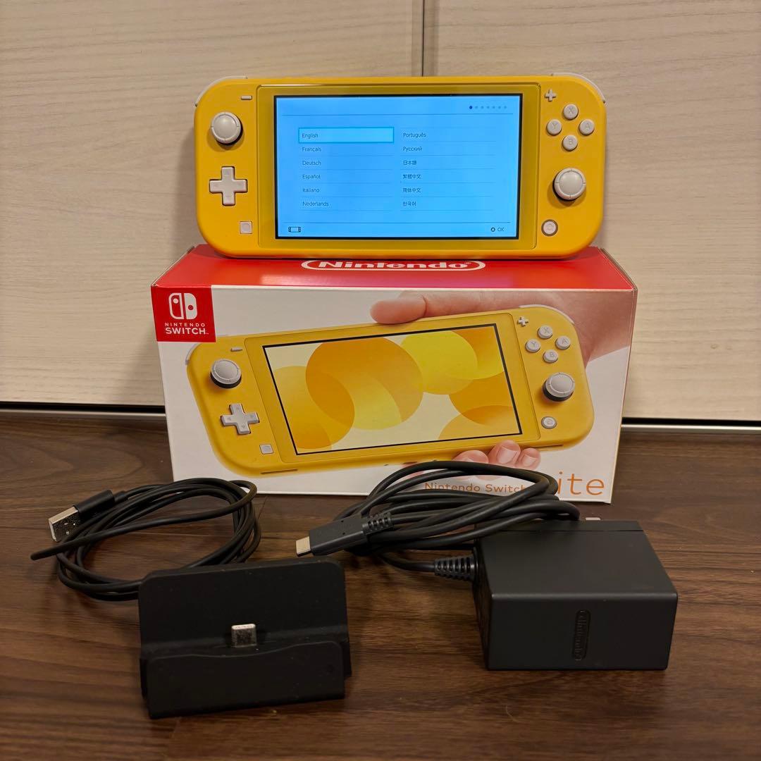Nintendo Switch light イエロー　動作確認済み　初期化済み