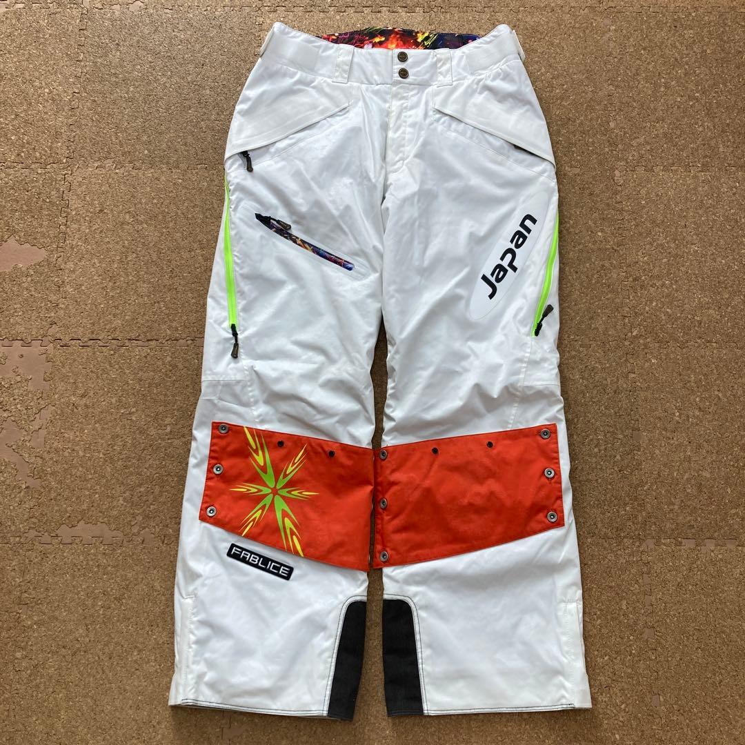 ファブリス FABLICE スキーパンツ スキーウェア スノボM白UNISEX
