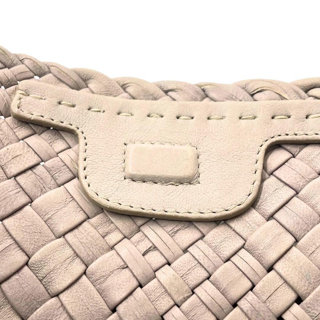 FALORNI ファロルニ 編み込みトートバッグ ベージュ