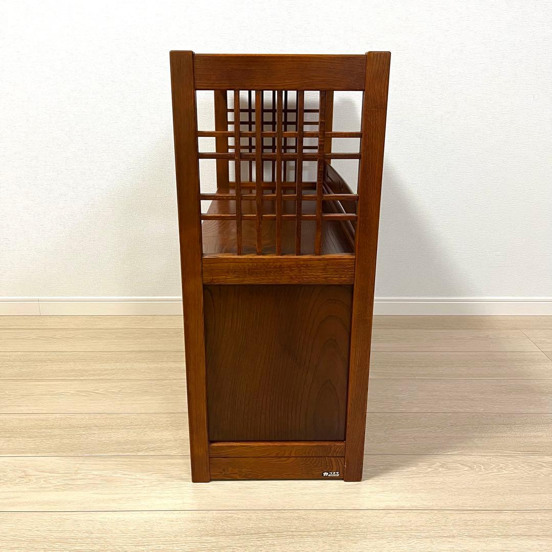 （ち17）karimoku カリモク オールドカリモク 茶箪笥 飾り棚 茶棚