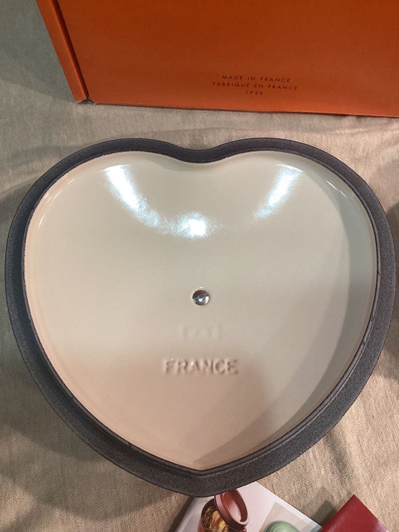 ルクルーゼ　ココットダムール　ハート　シュガーピンク　20cm 未使用　訳あり