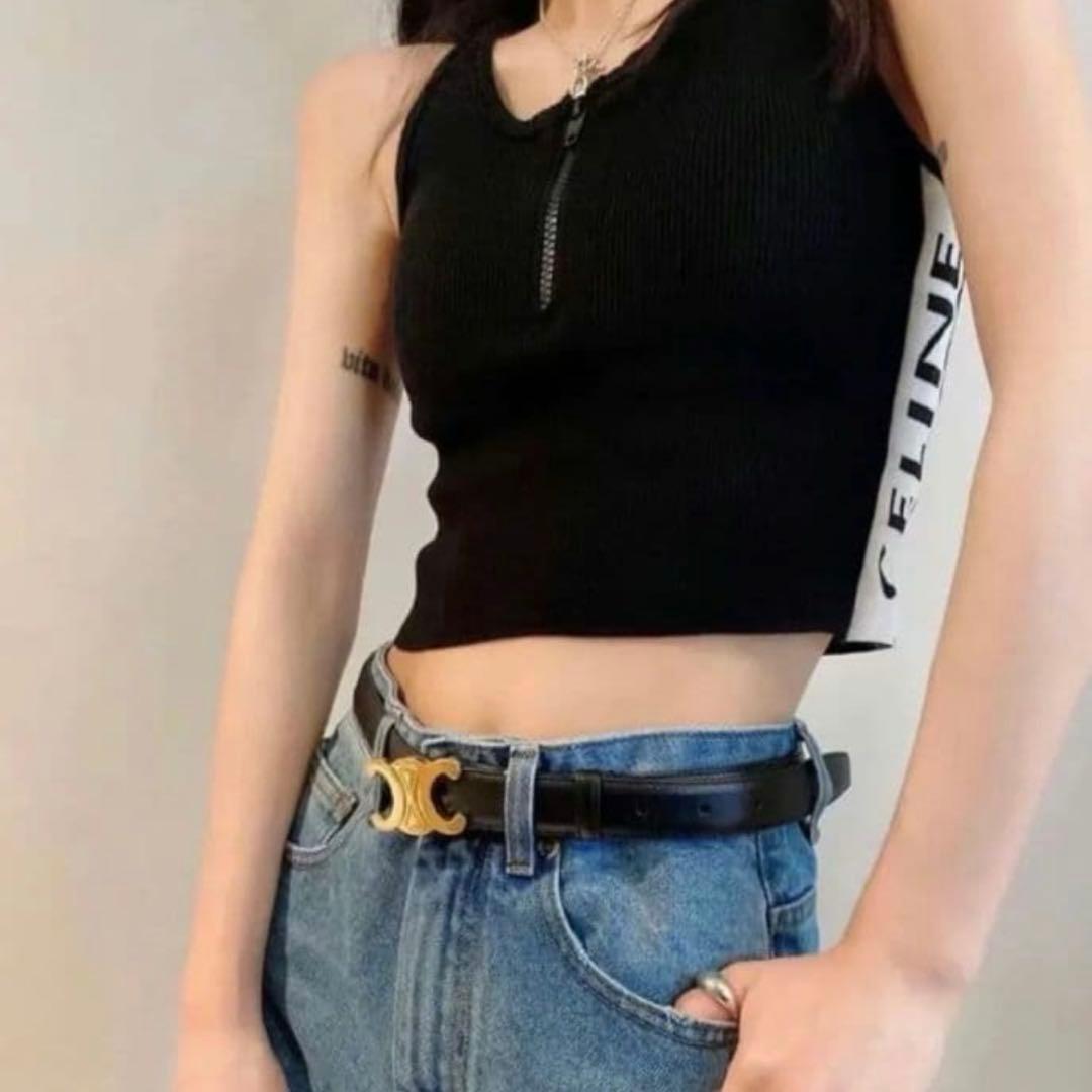 セリーヌ CELINE ベルト ブラック 75 (美品)