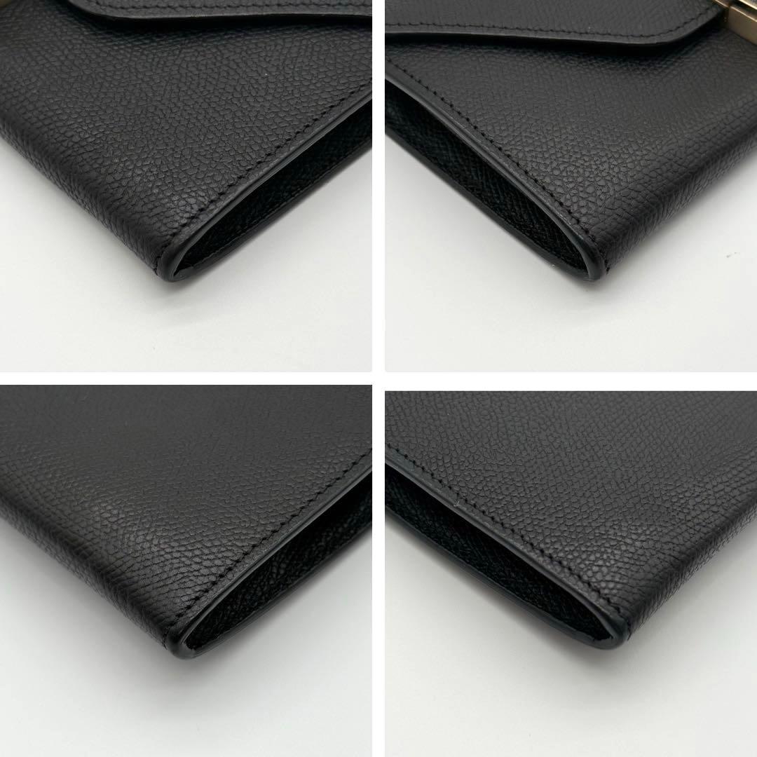 ヴァレクストラ イジィデ レザー ミディアム 財布 ウォレット ブラック 黒