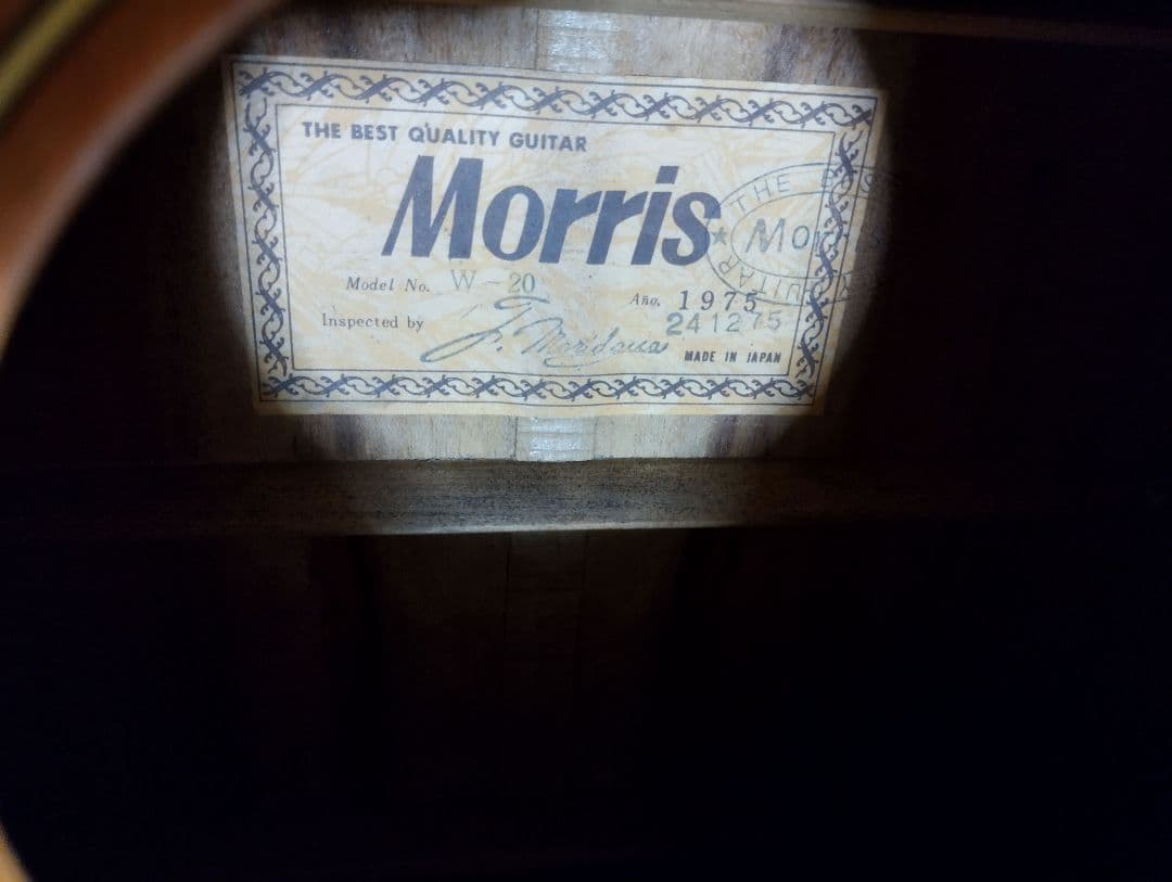ち*ん様 Morris　1975年度製　モーリスアコースティックギターW20