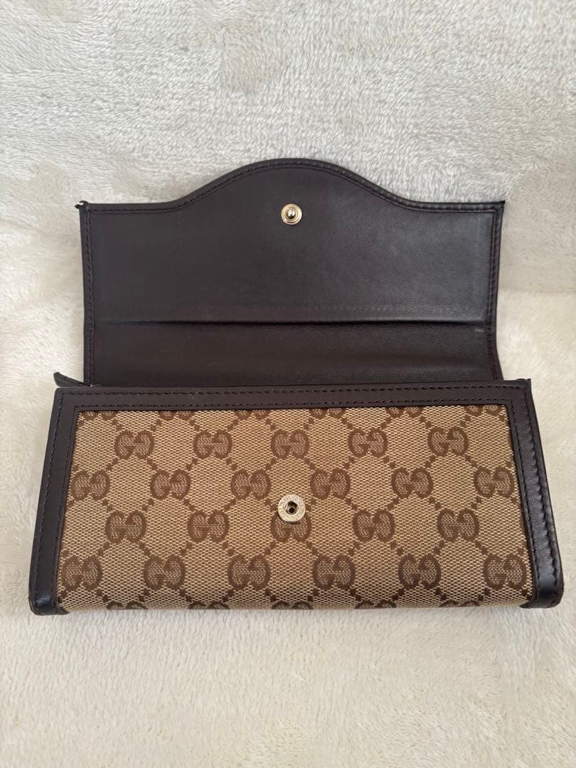 マ*ン様 GUCCI GGキャンバス 長財布 箱付き 正規品　インターロッキング