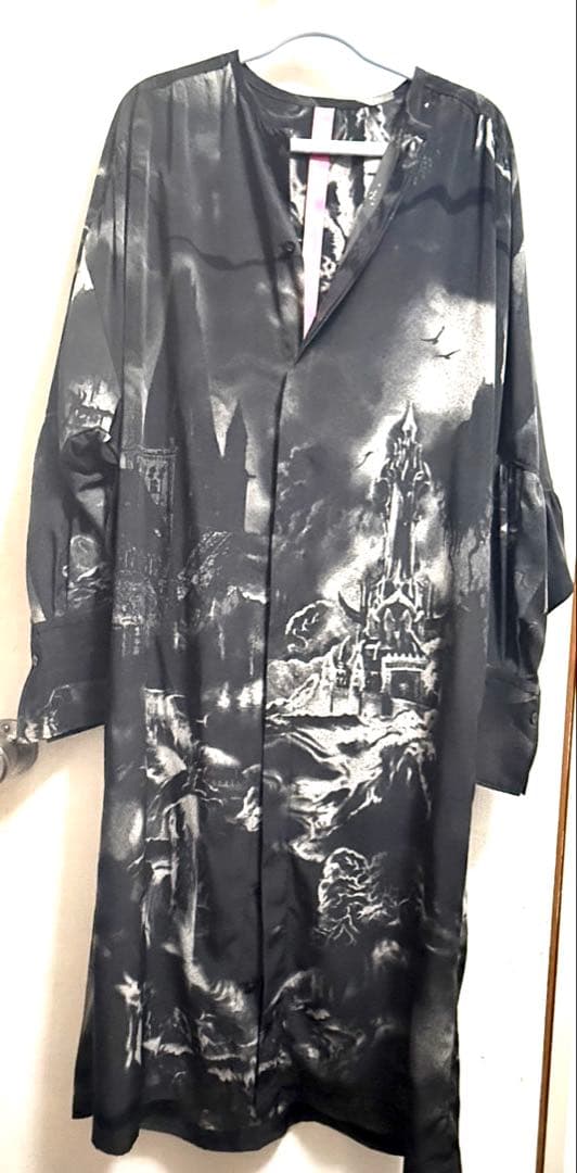 Y's ダーク柄 シャツワンピース