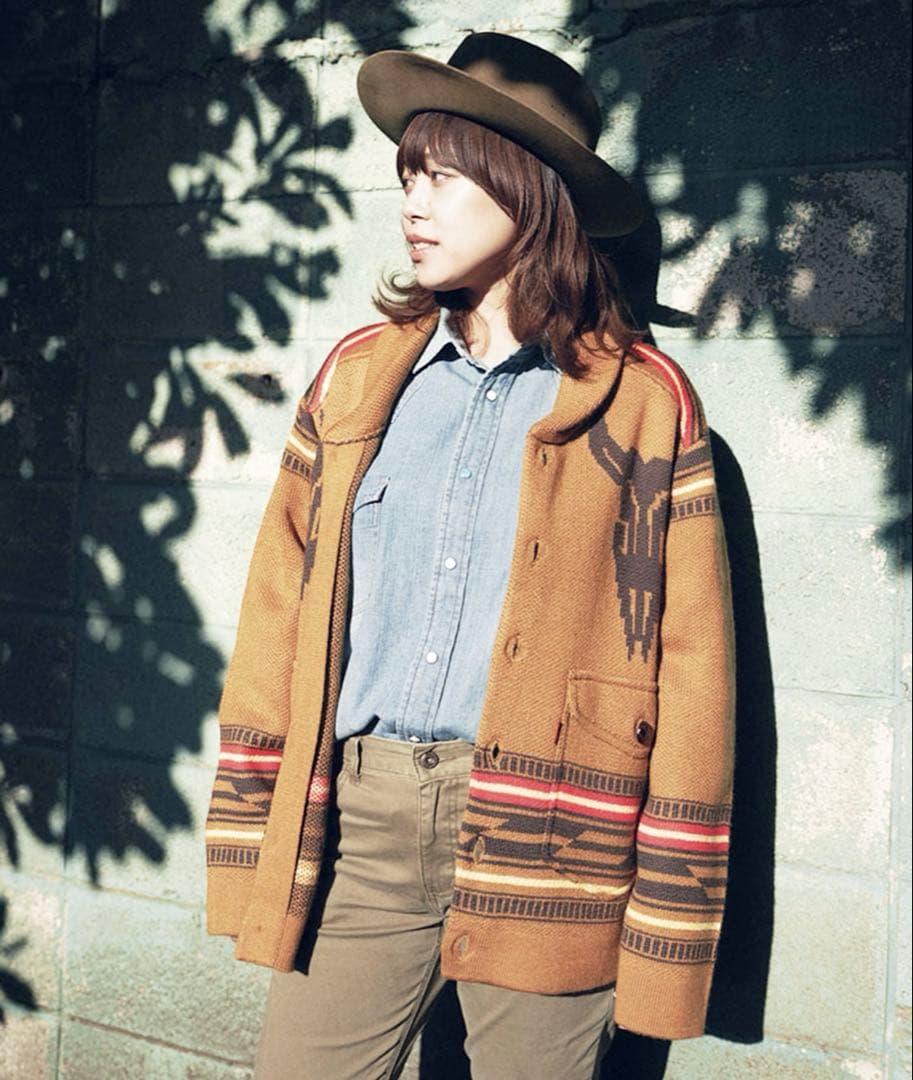 【INDIAN MOTOCYCLE】ロデオ&ロングホーン ニットジャケット