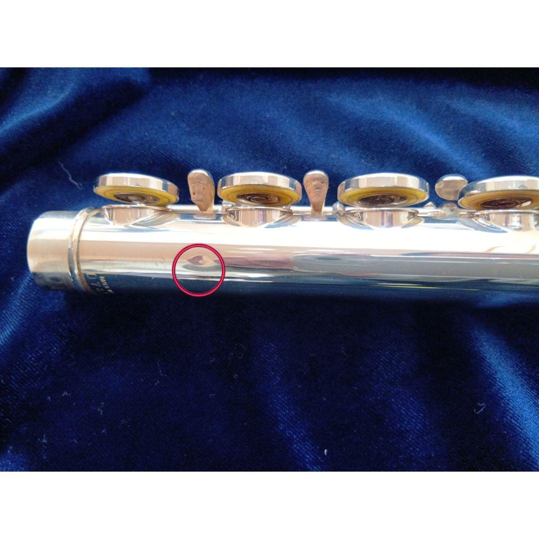 ♦良く鳴る♦管体銀製♦後期モデル♦ヤマハフルート YFL411 Eメカ