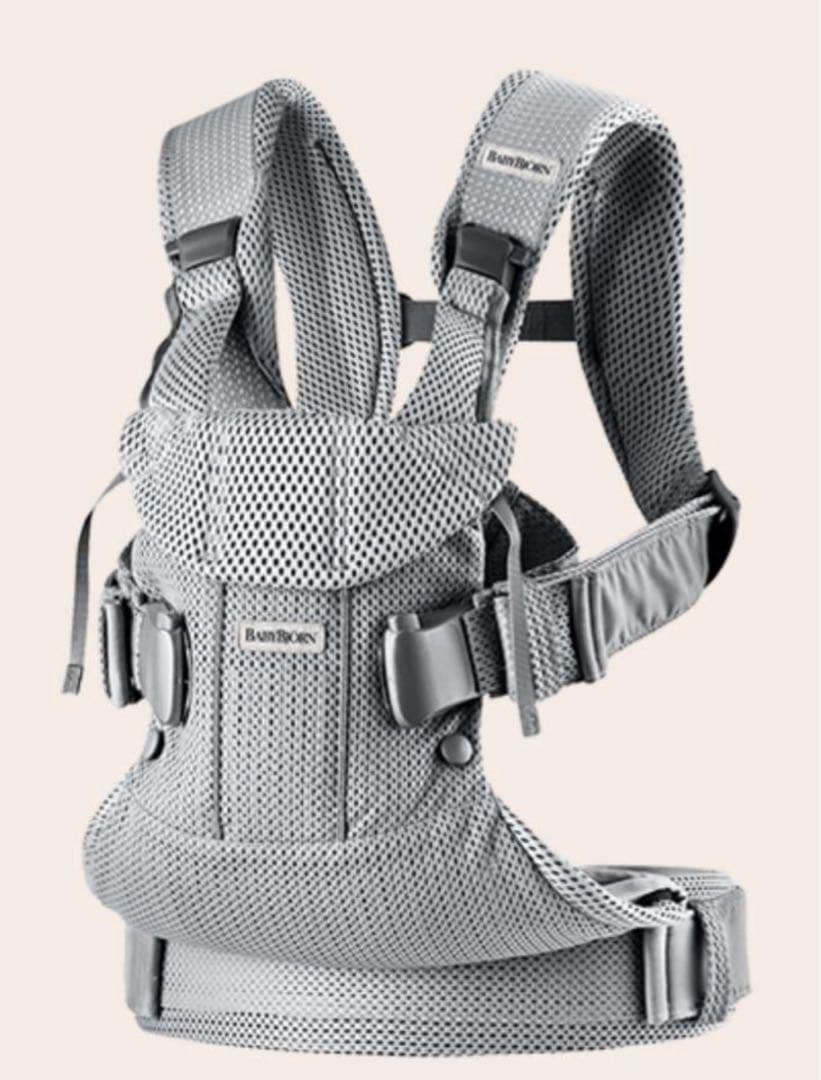 【極美品】 BABYBJÖRN ワンカイエアー　抱っこ紐　シルバー