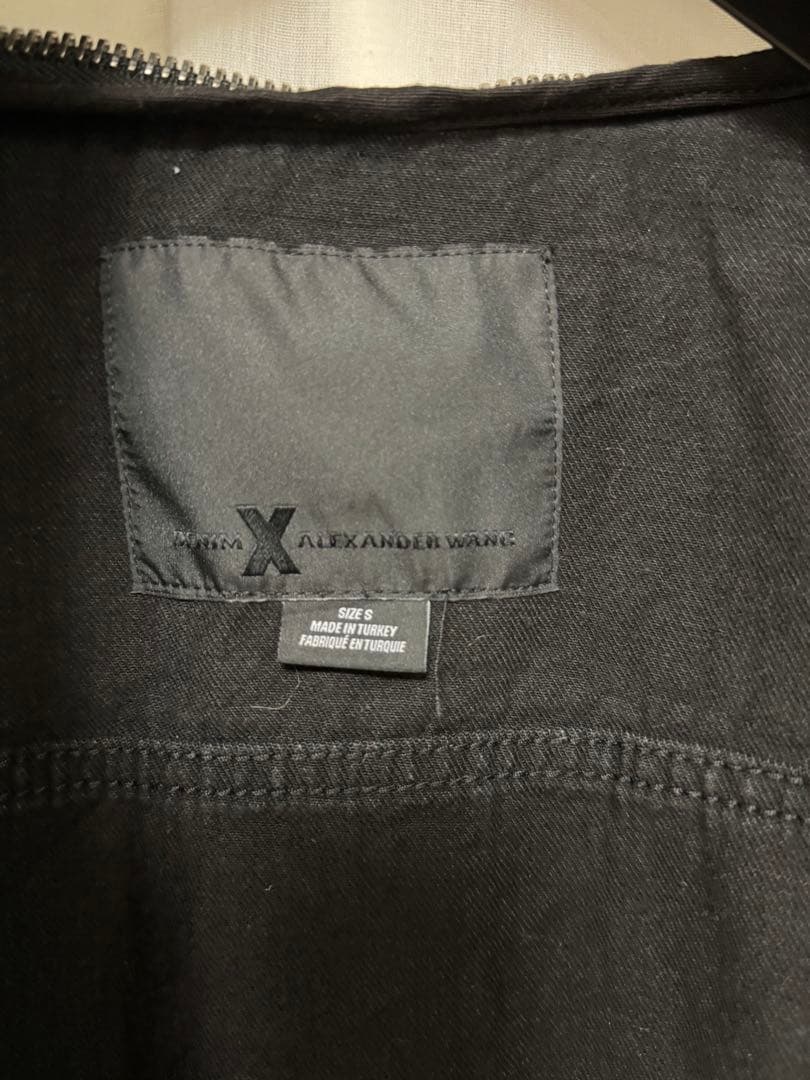 Alexander wangブラック ダメージ加工 デニムジャケット