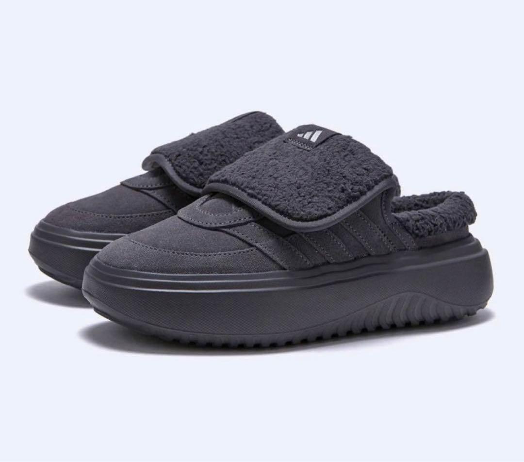 adidas グランドコートミュール グレー