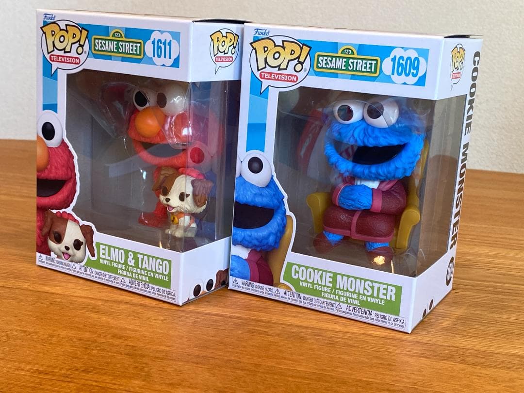 セサミストリート エルモ クッキーモンスター 2体セット フィギュア