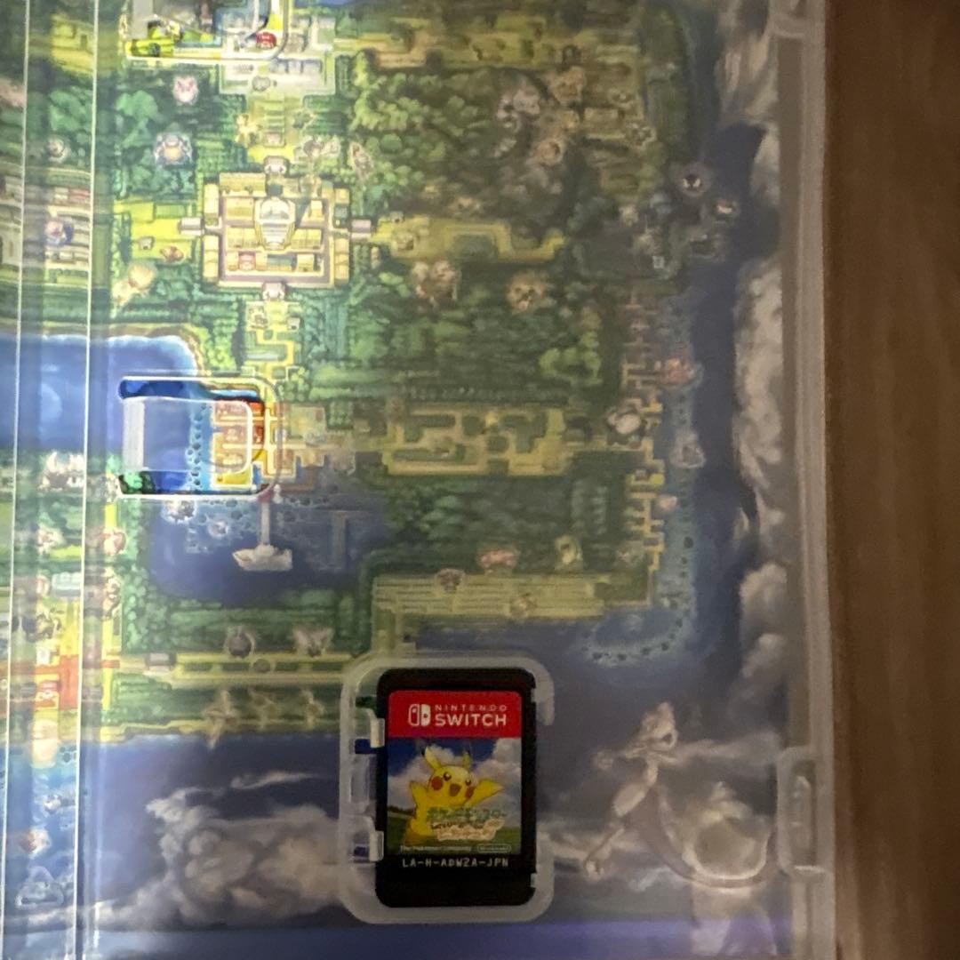 ポケモンレッツゴーピカチュウと マリオのケースの中に画像内のカセット選べます。