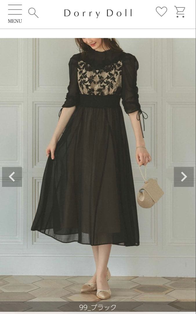 ※金土日限定！値下げ相談受付中【Dorry Doll 】ドレス（Sサイズ）