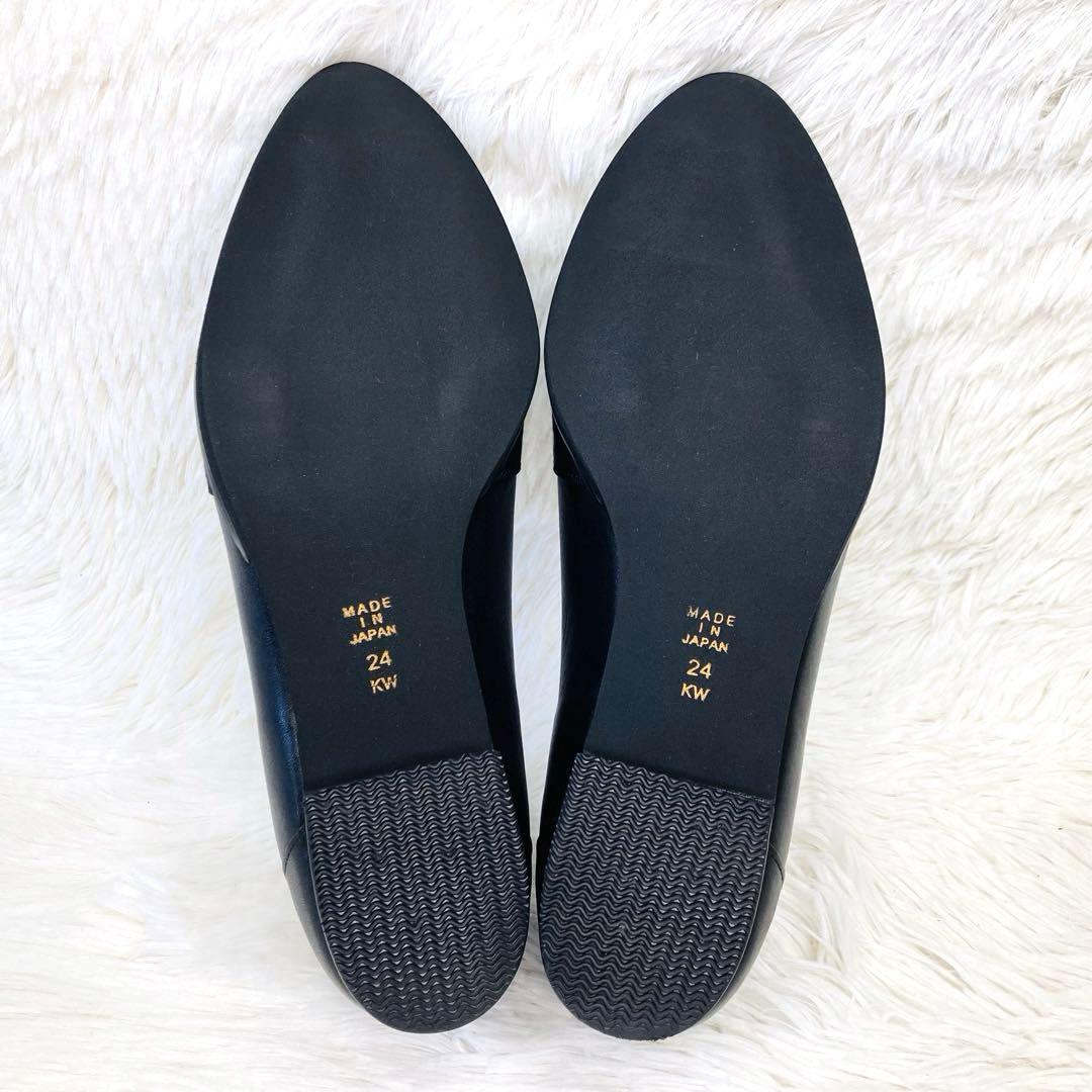 【未使用級】DIANA24㌢スクエアバックルパールジビュー　ポインテッドシボ革