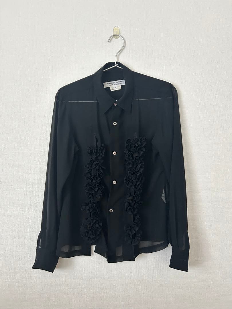 コムデギャルソン　シアーシャツ　ブラック