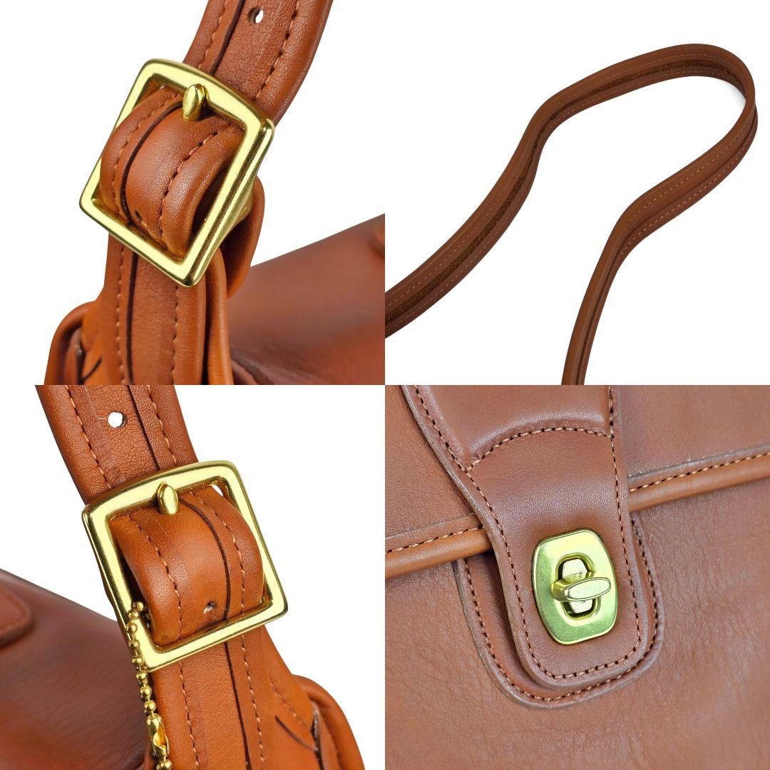 極美品 オールドコーチ ターンロック ビジネスバック ショルダーバッグ USA製