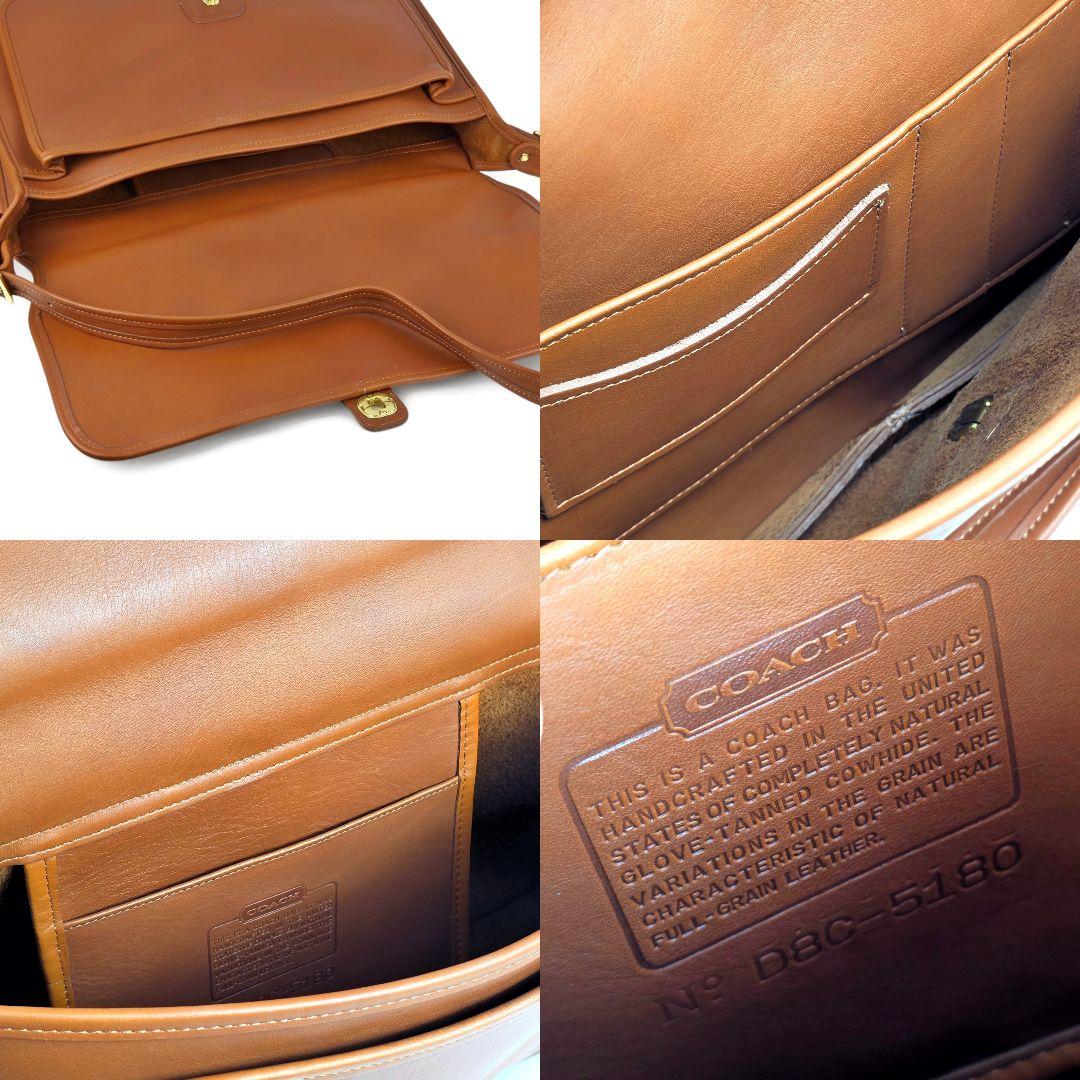 極美品 オールドコーチ ターンロック ビジネスバック ショルダーバッグ USA製