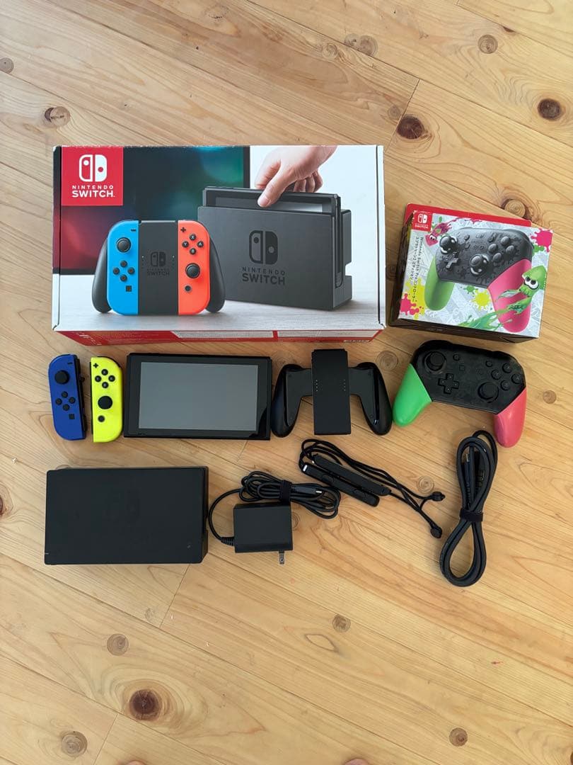 任天堂switch 実働 ジャンク　スイッチ　プロコンセット