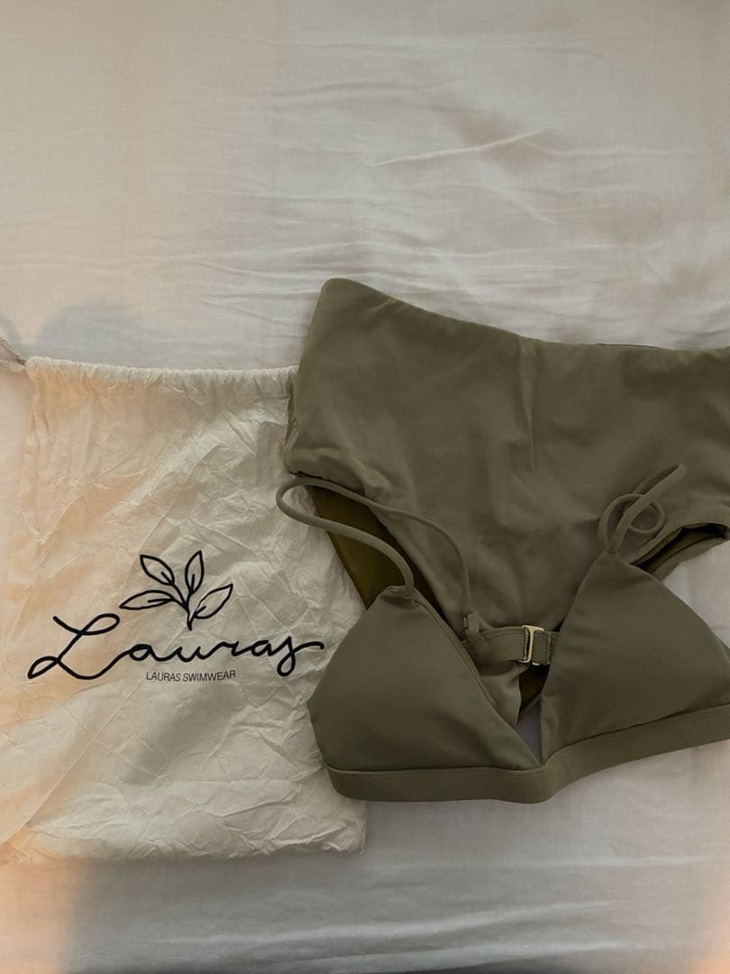 Lauras オリーブグリーン セパレート水着